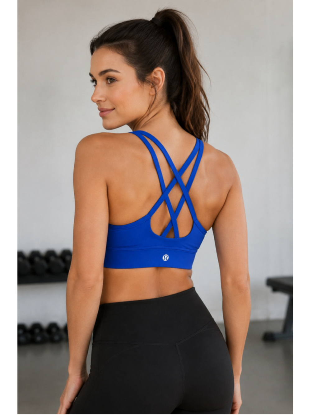 Lululemon Royal Blue Strappy Sports Bra – Size 2